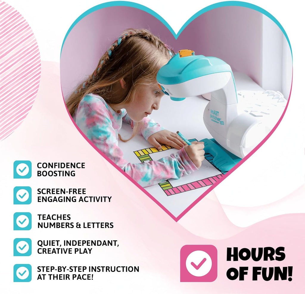 Smart Sketcher 2.0 Projector, Drawing and Tracing Projector for Kids, Educational Arts & Crafts Toy, Art Gift for Boys and Girls for Ages 5+